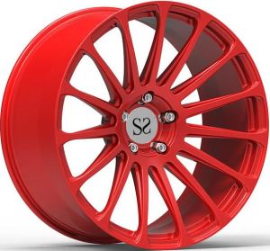 赤い鍛造マグネシウムホイール