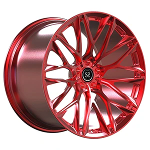 新しいスタイルキャンディレッド19x8および19x10カスタム1- PC Ferrari F430 SpiderのForged Rims