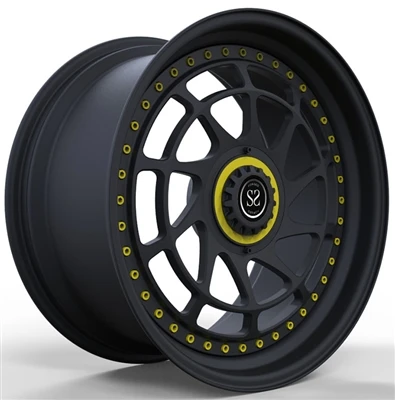 19x8.5および19x9.5サテンブラック2-メルセデスCクラスW205クーペ用PC鍛造リム