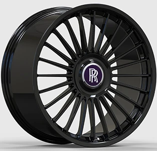 Rolls Royceの22および24 Gloss Bkack Rims