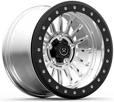 新しいスタイルのビードロック15x 8.0 4 x4鍛造ホイールのジープラングラーJK 2009