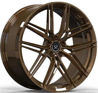 ポルシェ 991.1 ターボ グロスブロンズ カスタム 1 ピース鍛造ホイール