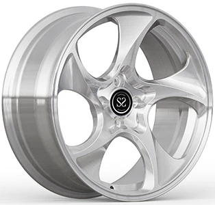 トヨタ クルーガー IV (XU70) 18 インチ カスタム シルバー ブラッシュ 1 PC 鍛造リム