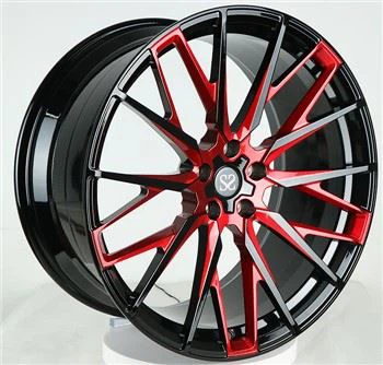 SS1030 光沢ブラック+レッドカスタム鍛鋼ホイール BMW Z5用